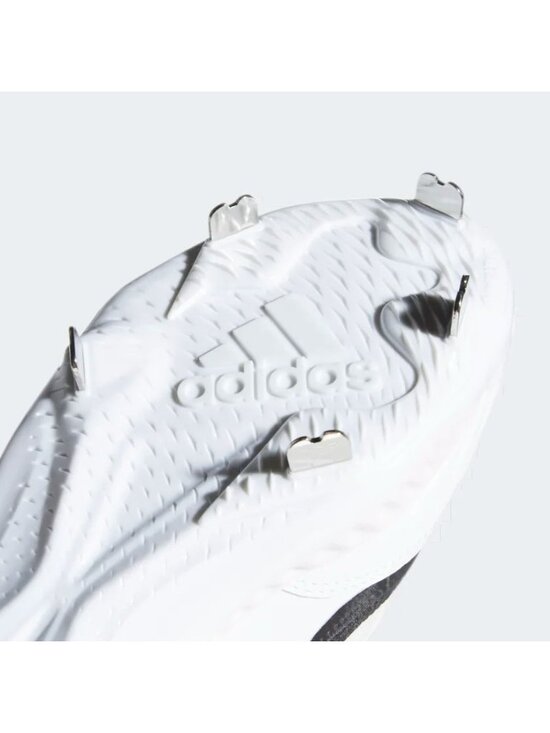 adidas Icon V Bounce Men\'s Iced Out Metal Baseball Cleats Black White EE4131 Siz main image 7